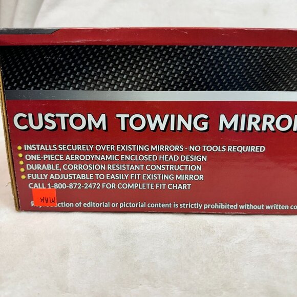 CIPA Custom Towing Mirror Black L or R #11000 for Ford Pickups & GMC/Chevy (NEW) - Picture 12 of 12
